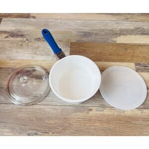 Nouveau by Princess House 1.5 Qt Saucepan w/Lid, Handle & Plastic Storage Cover